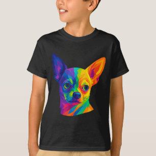 Chihuahua P Art Rtrait For Dog Owners  T-Shirt