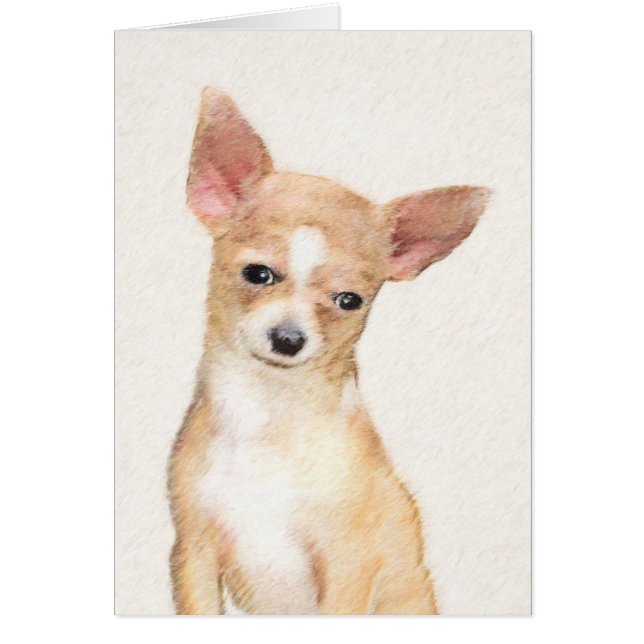 Chihuahua Painting - Cute Original Dog Art (Front)