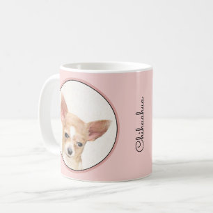Chihuahua Painting - Cute Original Dog Art Coffee Mug