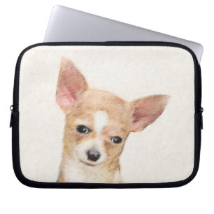 Chihuahua Painting - Cute Original Dog Art Laptop Sleeve