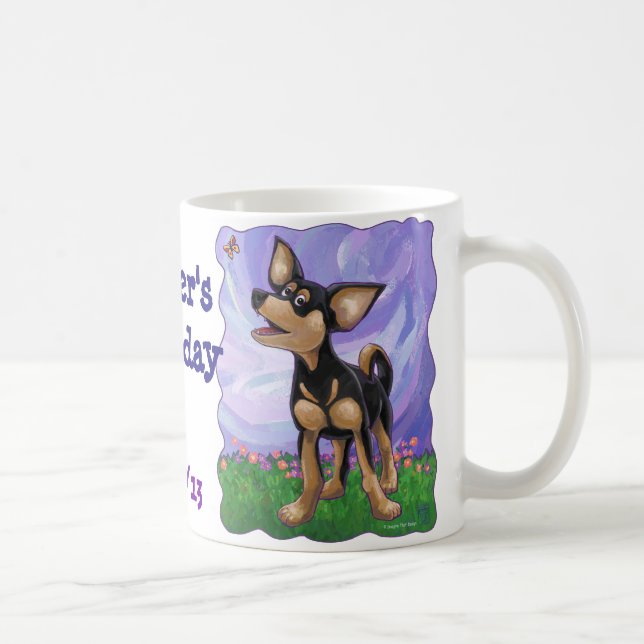 Chihuahua Party Centre Coffee Mug (Right)