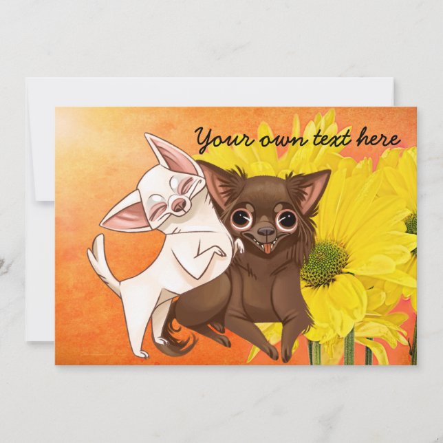 Chihuahua Party Invitation (Front)