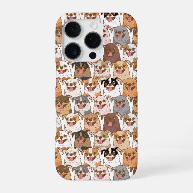 Chihuahua Pattern iPhone Case (Back)