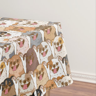 Chihuahua Pattern Tablecloth