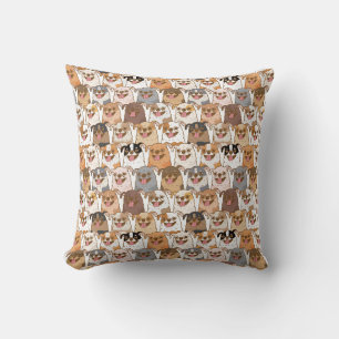 Chihuahua Pattern Throw Pillow