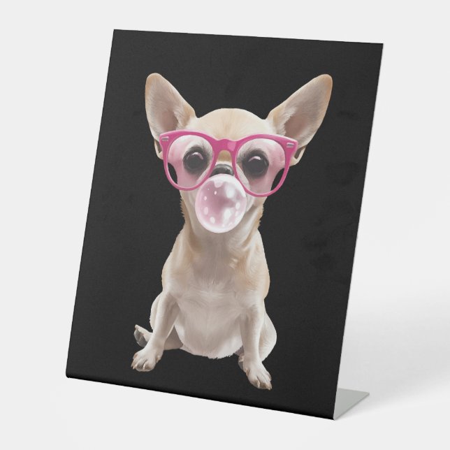 Chihuahua   pedestal sign (Front)