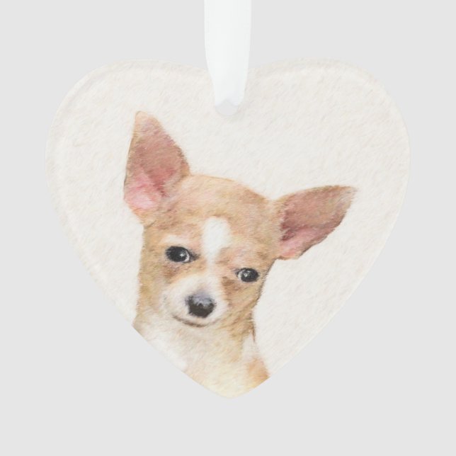 Chihuahua Peinture - Cute Original Chien Art (devant)