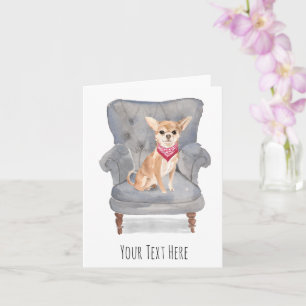Chihuahua Personalised Greeting Card