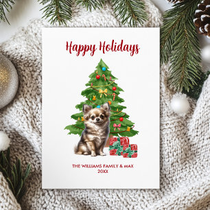 Chihuahua Personalized Dog Family Christmas Holiday Card