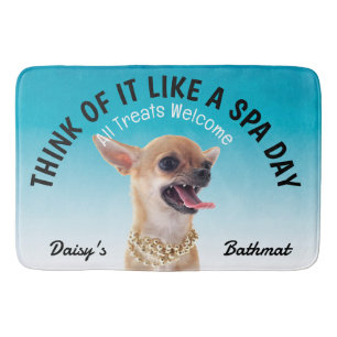 Chihuahua Personalized Dog Lover  Bath Mat