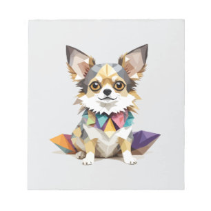Chihuahua Playful Adorable Fun Animal Colourful Pe Notepad