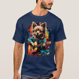 Chihuahua Playing Guitar T-Shirt