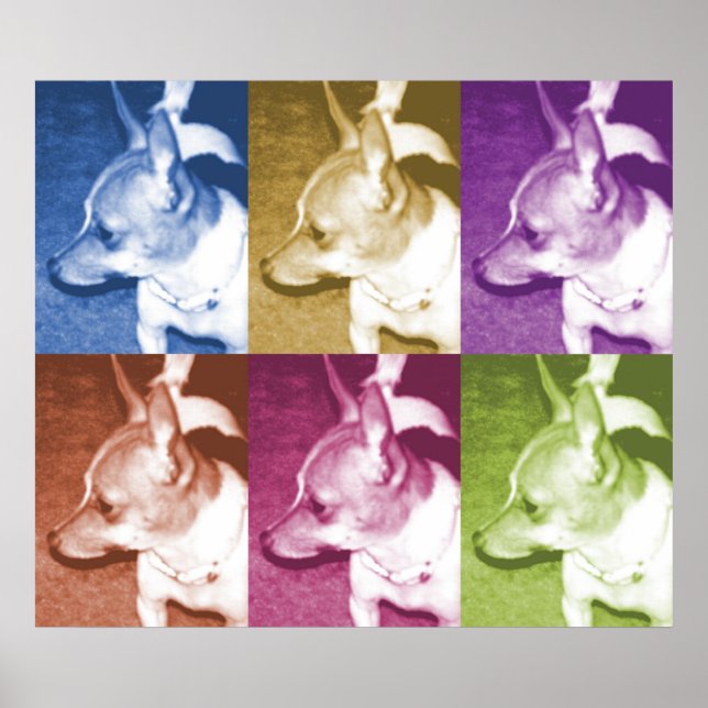 Chihuahua PopArt Poster (Front)