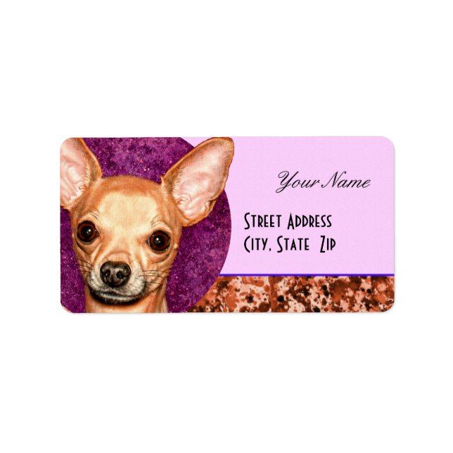 Chihuahua Portrait Label (Front)