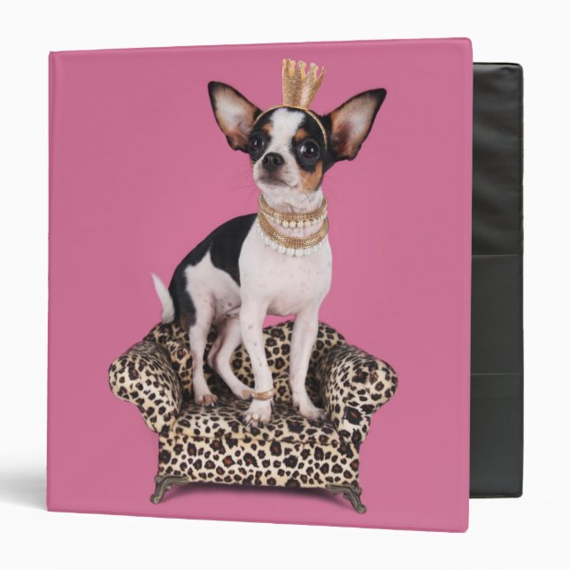 Chihuahua Princess Binder (Front/Inside)