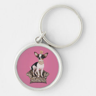 Chihuahua Princess Keychain