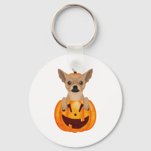 Chihuahua Pumpkin    Keychain