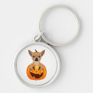 Chihuahua Pumpkin    Keychain