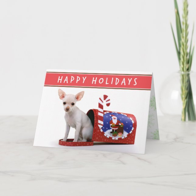 Chihuahua Puppy Christmas card (Front)