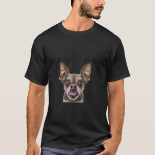 Chihuahua puppy cute doggy portrait pup Chihuahua  T-Shirt