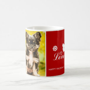 Chihuahua Puppy Dog Happy Valentine's Coffee Mug