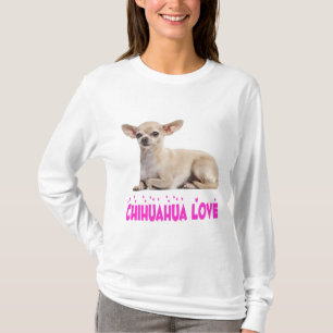 Chihuahua Puppy Dog Hot Pink Love Graphic T-Shirt