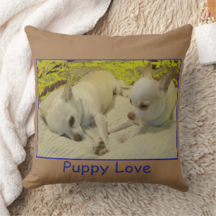 Chihuahua Puppy Love Throw Pillow