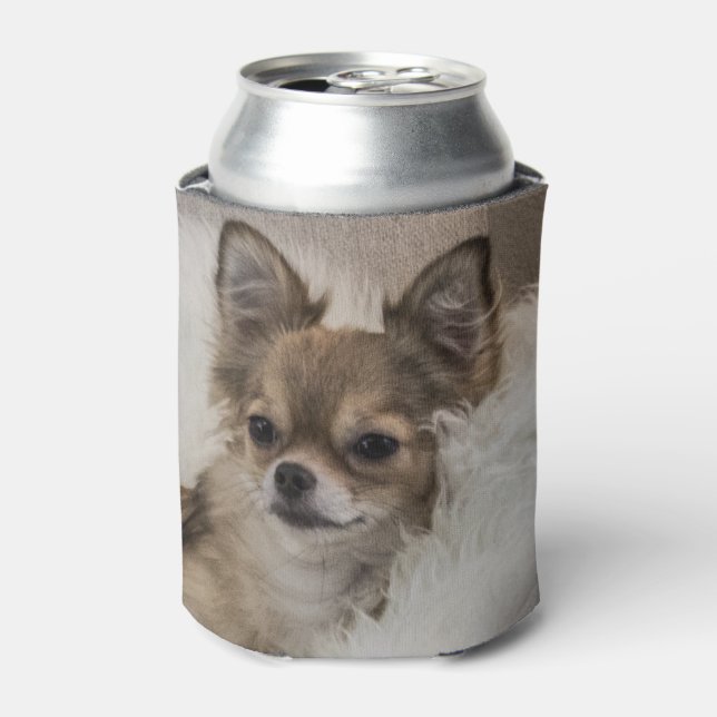 Chihuahua Relaxing Can Cooler (Can Front)