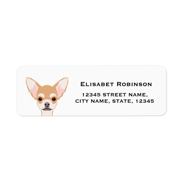Chihuahua return address label (Front)