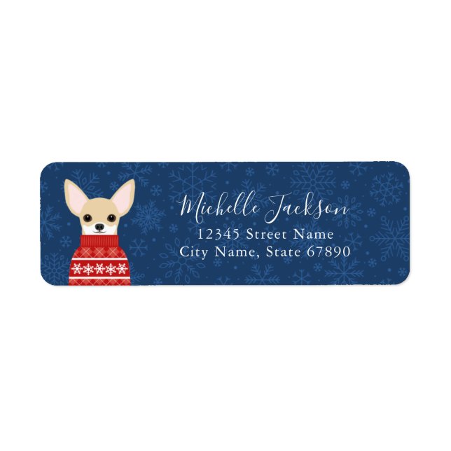 Chihuahua Return Address Labels (Front)