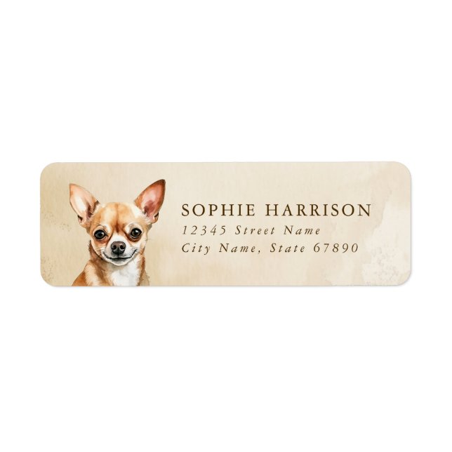 Chihuahua Return Address Labels (Front)