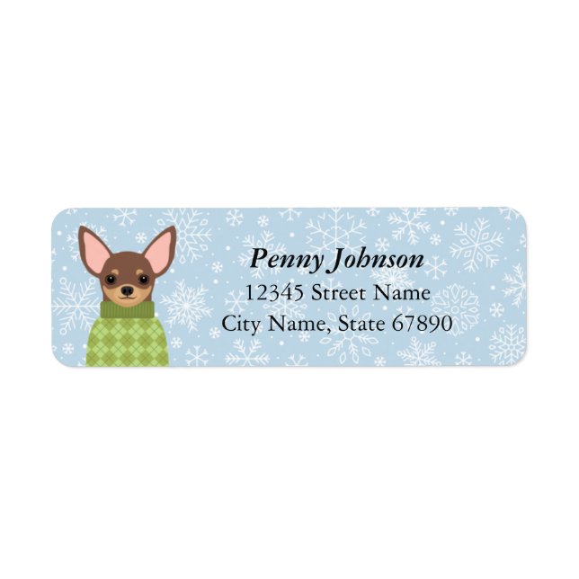 Chihuahua Return Address Labels (Front)