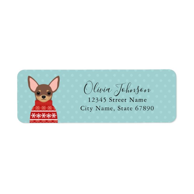 Chihuahua Return Address Labels (Front)