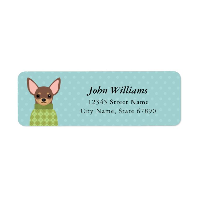 Chihuahua Return Address Labels (Front)