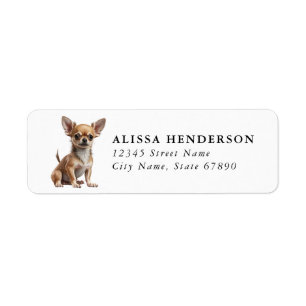 Chihuahua Return Address Labels