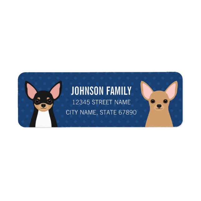 Chihuahua Return Address Labels (Front)