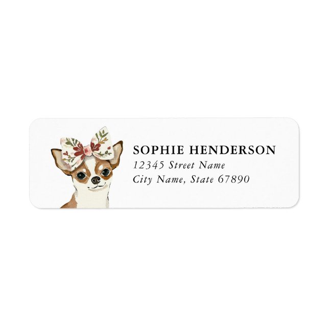 Chihuahua Return Address Labels (Front)