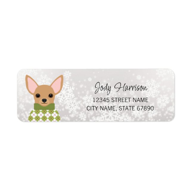 Chihuahua Return Address Labels (Front)