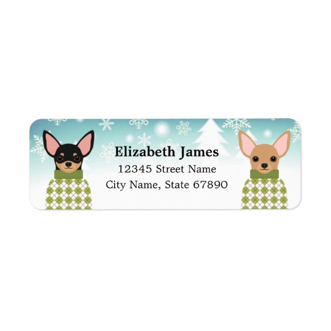 Chihuahua Return Address Labels (Front)