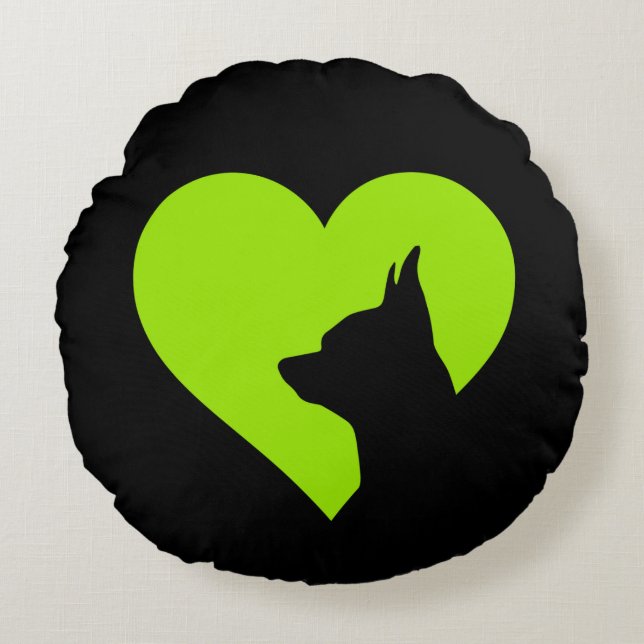 Chihuahua  round pillow (Front)