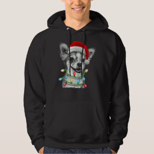 Chihuahua Santa Christmas Tree Lights Xmas  Boys K Hoodie