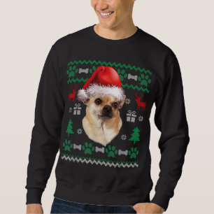 Chihuahua Santa Hat Noël Moche Sweat Pyjama