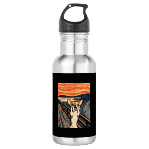 Chihuahua Scream Expressionist Dog Art_1 532 Ml Water Bottle