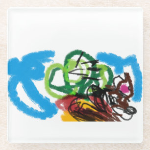 Chihuahua set Glass Coaster
