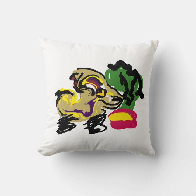 Chihuahua set throw pillow (Front)