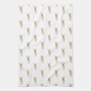 Chihuahua (Short Haired, Fawn Tan Cream) Kitchen Towel