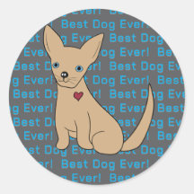 Chihuahua Sticker Chien Meilleur Chien Jamais !