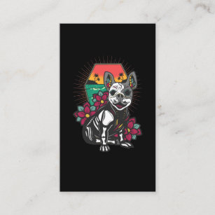 Chihuahua Sugar Skull Mexican Dog Business Card