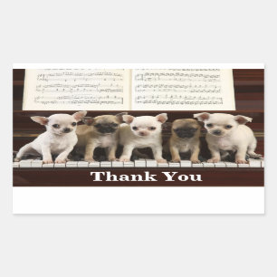 Chihuahua Thank You Puppy Dogs ( Chewawa Chiwawa ) Sticker