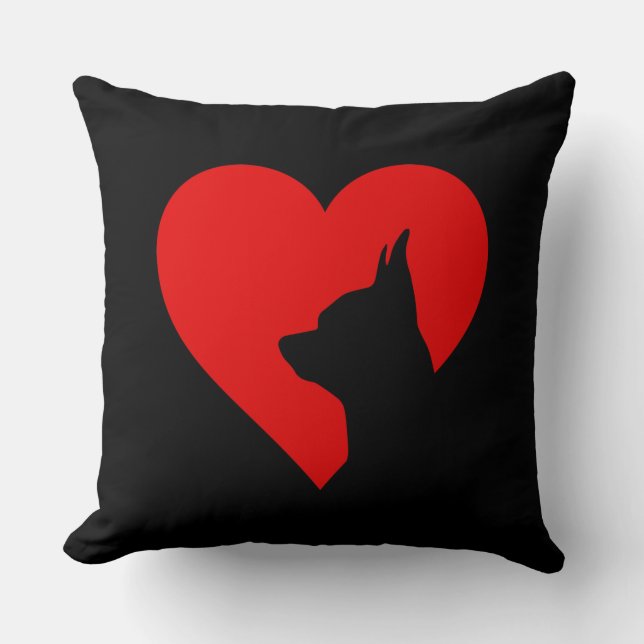 Chihuahua   throw pillow (Front)